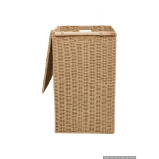 Homesmiths Large Laundry Hamper with Handle 46 x 34 x 57 cm “ Brown - 4 miniature