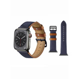 Perfii Genuine Leather Replacement Band For Apple Watch 41/40/38mm Series 8/7/6/5/4/SE - 1 miniature