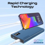 Promate Compact Smart Charging Power Bank с ДВУМЯ ПОРТАМИ Usb-C МОЩНОСТЬЮ 20 ВТ И Usb-A мощностью 22,5 Вт - 5 miniature