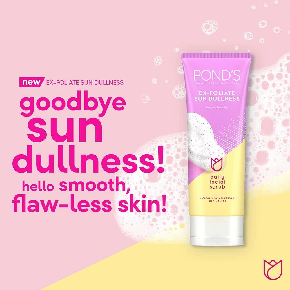 Pond's White Beauty Daily Facial Scrub with Niacinamide, 100g - 3