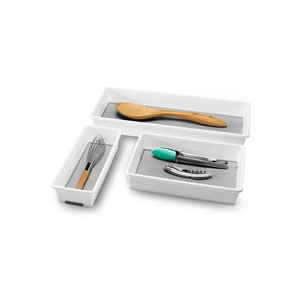 مجموعة صناديق الأدراج الكلاسيكية من ماديسمارت باللون الأبيض - 1