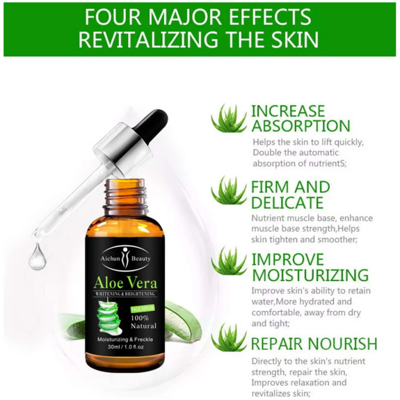 Buy Aichun Beauty Aloe Vera Whitening & Brightening Face Serum Hydrating,  Soothing, and Skin Lightening 30ml in Dubai, UAE | WEE (00130079)