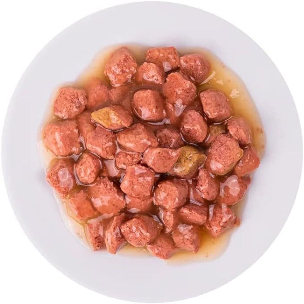 PLAISIR, Влажный корм, КОТЕНОК, Кусочки в соусе с курицей, 22*100 г - 2