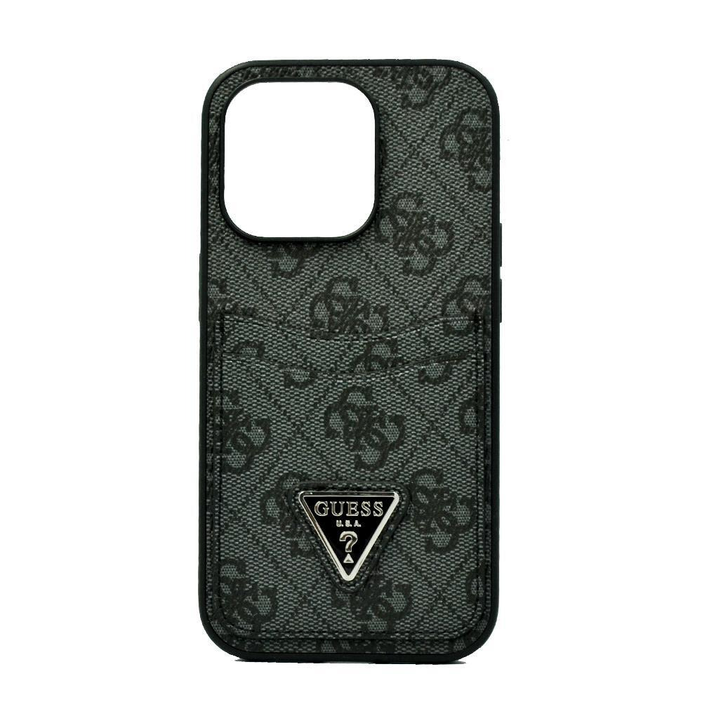 Guess 4G Double Card Triangle Hard Case For Iphone 14 Pro Max Black - 1