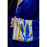 Asian Spirit, Sapphire Bliss Velvet Abaya Jacket, Free size (XS-XL) - 7 miniature