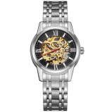 Kenneth Scott Men's Black Dial Mechanical Watch - K22311-SBSB - 1 miniature