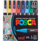 Uni Posca Water-Based Paint Bullet Markers - Multi-Surface, Non-Toxic, Ideal for Art and Craft Projects - 1 miniature