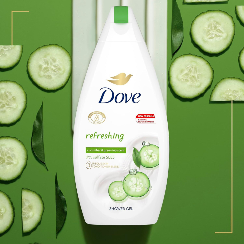 Гель Для Душа Dove FRESH Touch, 500мл - 2