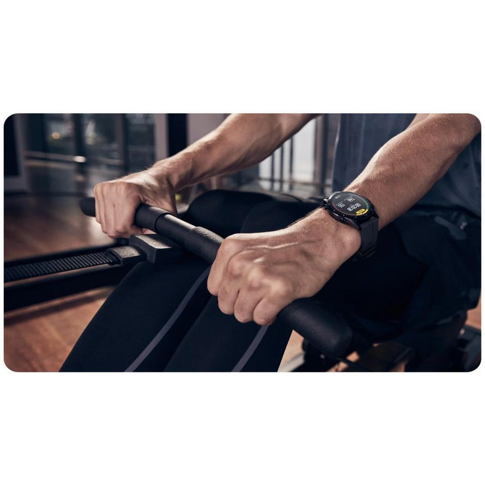 Huawei / Smartwatch, Watch GT2, Fluoroelastomer strap, Matte black, 46 mm - 7