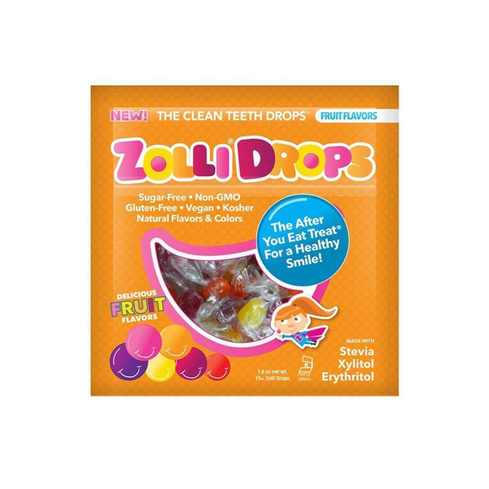Zolli Pops Clean Teath Pops Mix Fruit 3.1Oz - 1