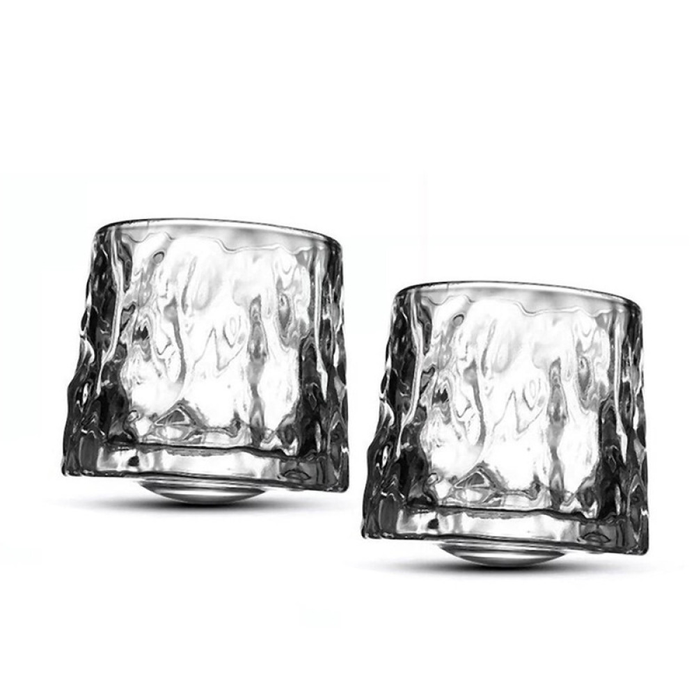 Fissman 2-Piece Spinning Whiskey Glasses 180ml Glass - 4