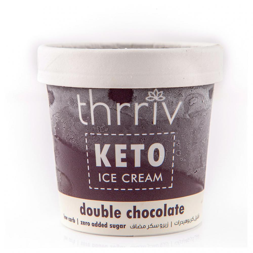 Thrriv Keto Двойное Шоколадное Мороженое Без Добавления Сахара, 100 МЛ - 1