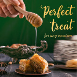 Al Sultan International Sweets Mixed Baklawa with Honey, 400 g - 3 miniature