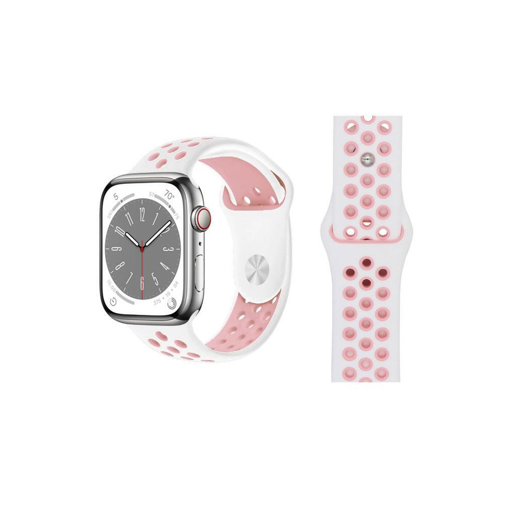 Perfii Dot Silicone Replacement Band For Apple Watch 41, 40, 38 mm Series 8/7/6/5/4 SE - 1