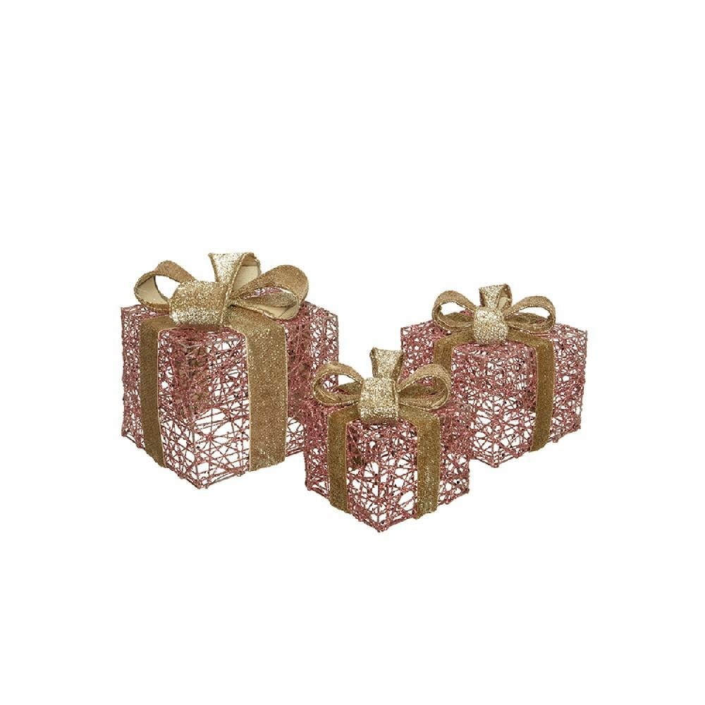 Kaemingk Decoris Present Железный Бархатный Бант Розовый Комплект - 1