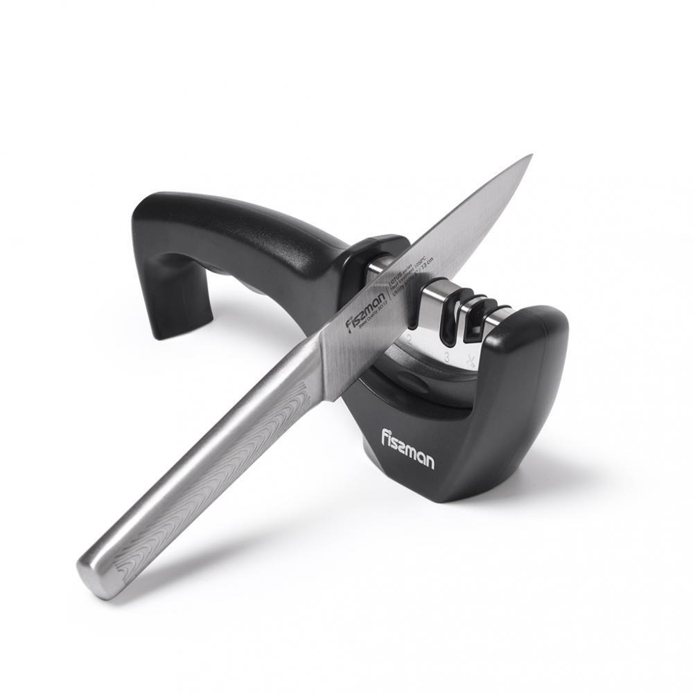 Fissman Ceramic Rods Three Step Sharpening Silver/Black 21x5x7cm - 5