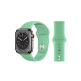 Perfii Solid Silicone Replacement Band for Apple Watch 49, 45, 44, 42 mm Series Ultra 8/7/6/5/4 SE - 2 miniature