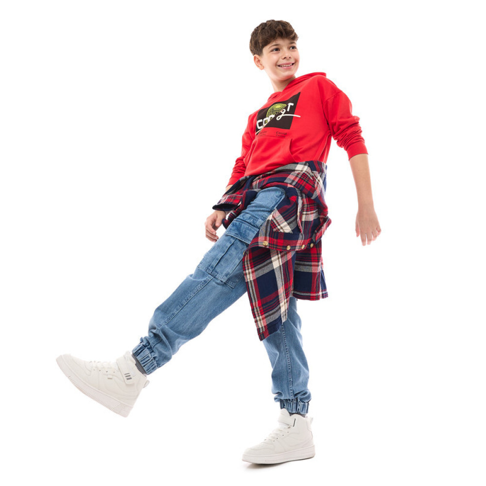 Boys' Hoodie Orange 9-10 YRS - 4