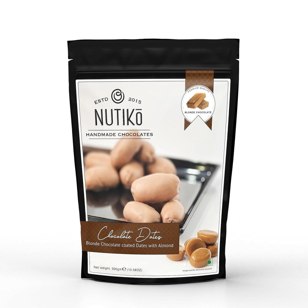 Nutiko Blonde Chocolate Coated Dates With Almond - 1