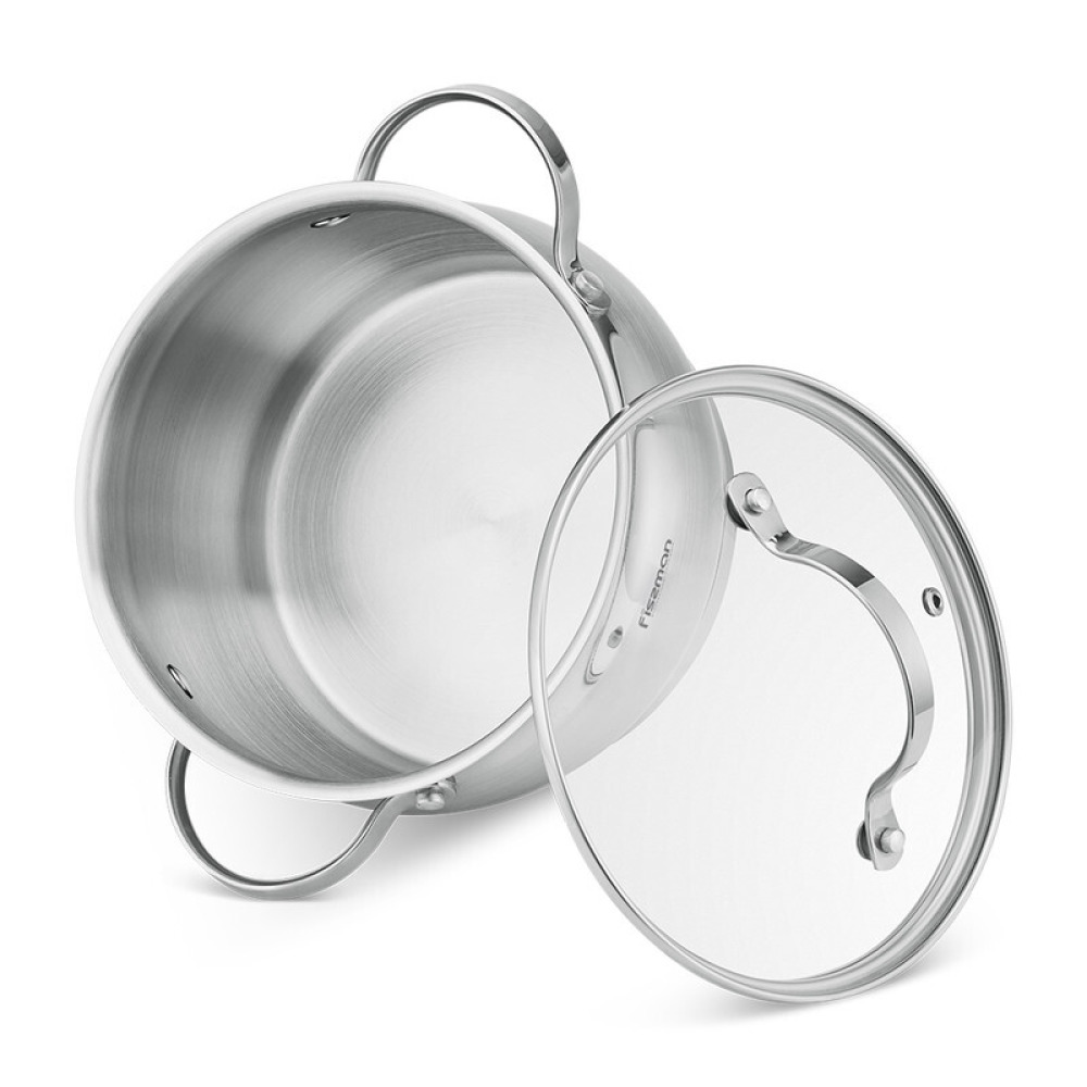 Fissman Stainless Steel Saucepan 24 cm / 6.1 l Fabiana - 3
