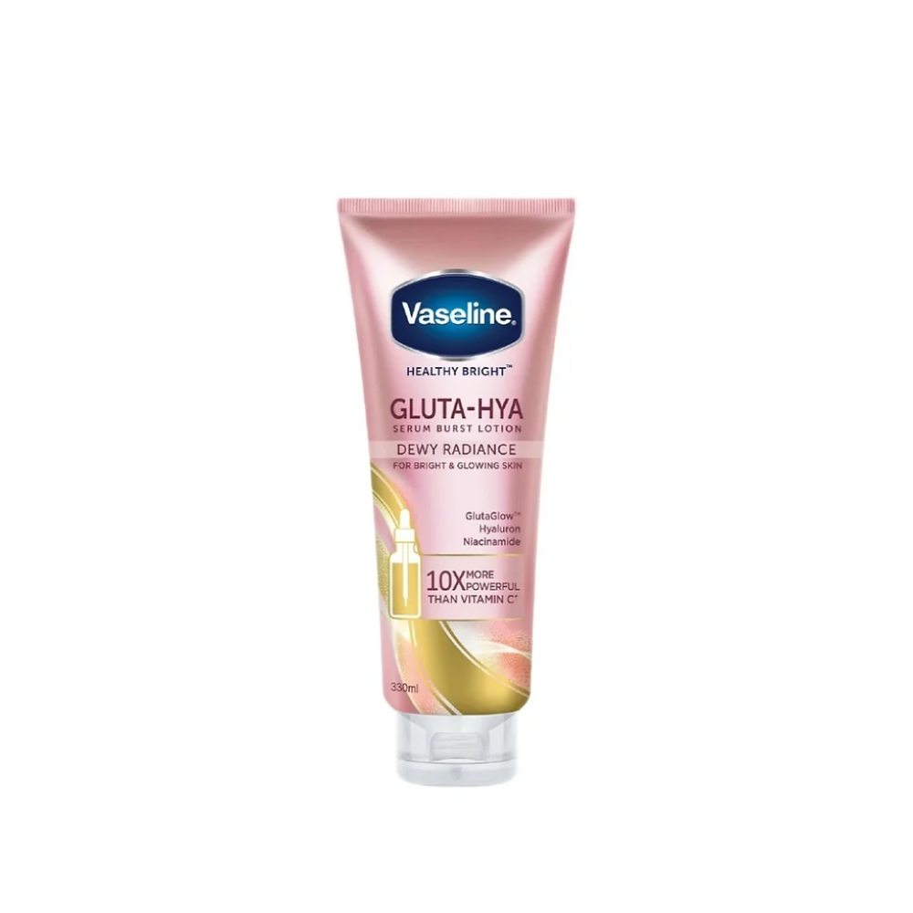 Vaseline Healthy Bright Gluta-Hya Serum Burst Lotion Dewy Radiance 330ML - 1