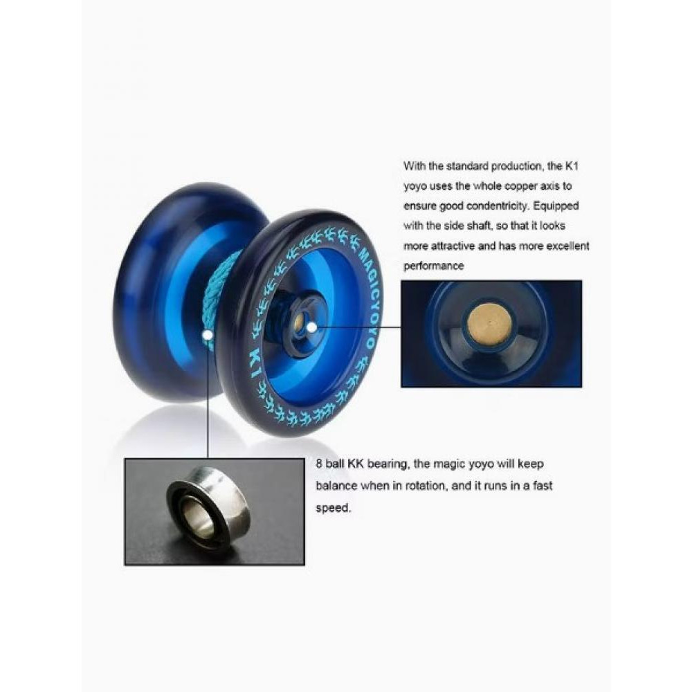  Magic yoyo / Cnc lathe t bearing with spinning string yoyo, t428 - 5