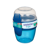 Sistema Snack Capsule TO GO 515ml (Blue):  Easy to Carry \& Store - Leakproof \& Portable Snacks On-the-Go - (BPA-Free) - 1 miniature