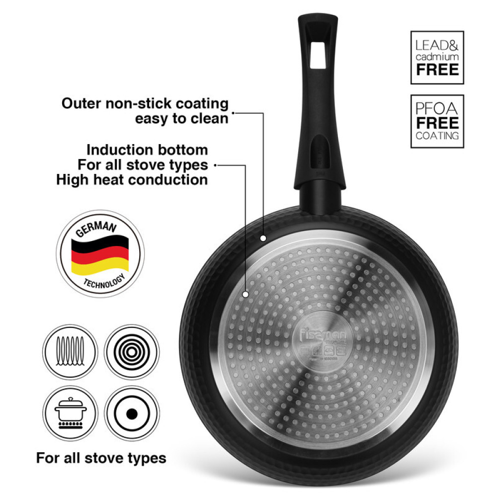 Fissman Frying Pan Favorite 20cm with Aluminum and Non- Stick Coating - 3