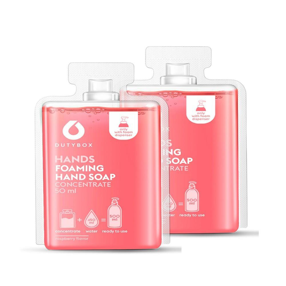 DUTYBOX Hands Series, Foaming Soap, 2 Capsules Refills, Raspberry Yogurt - 1