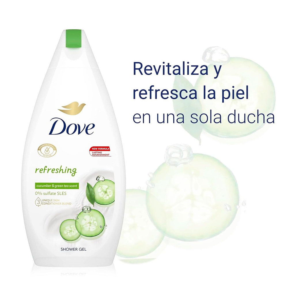 Гель Для Душа Dove FRESH Touch, 500мл - 3