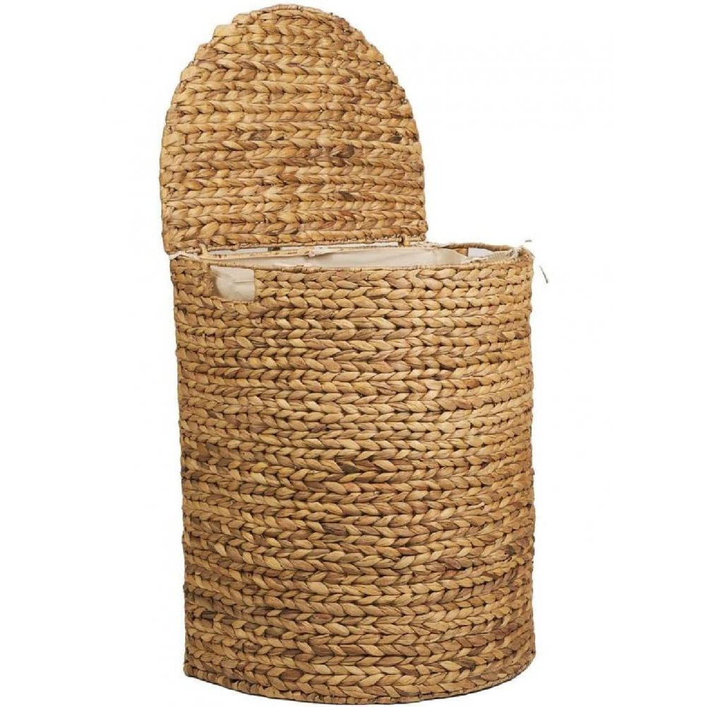 Homesmiths Water Hyacinth Half Moon With Liner Natural 51 x. 35.5 × ارتفاع 61 سم - 2