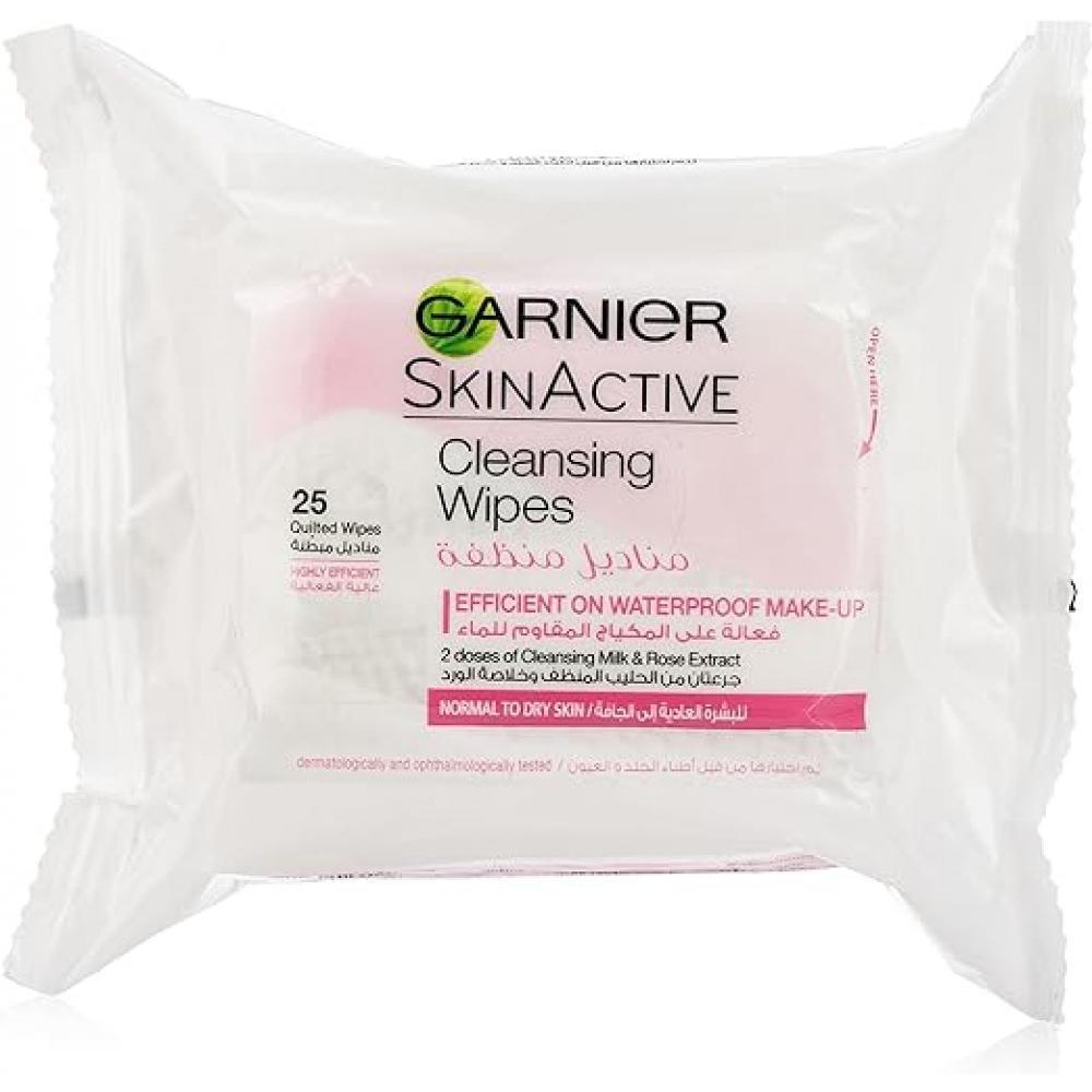 Garnier / Cleansing wipes, SkinActive normal to dry skin, 25 pcs - 1