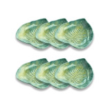 وعاء صغير من الخيزران الأخضر على شكل أوراق استوائية من تارهونج باليرمو، مزيج مواد دمج خاص (مسحوق الخيزران والميلامين)، مقاوم للكسر، داخلي/خارجي - 5 miniature