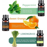 Wasserstein Oils / Essential oils, 100% pure therapeutic grade oils kit- top 6 aromatherapy oils gift set, 6x10 ml - 4 miniature