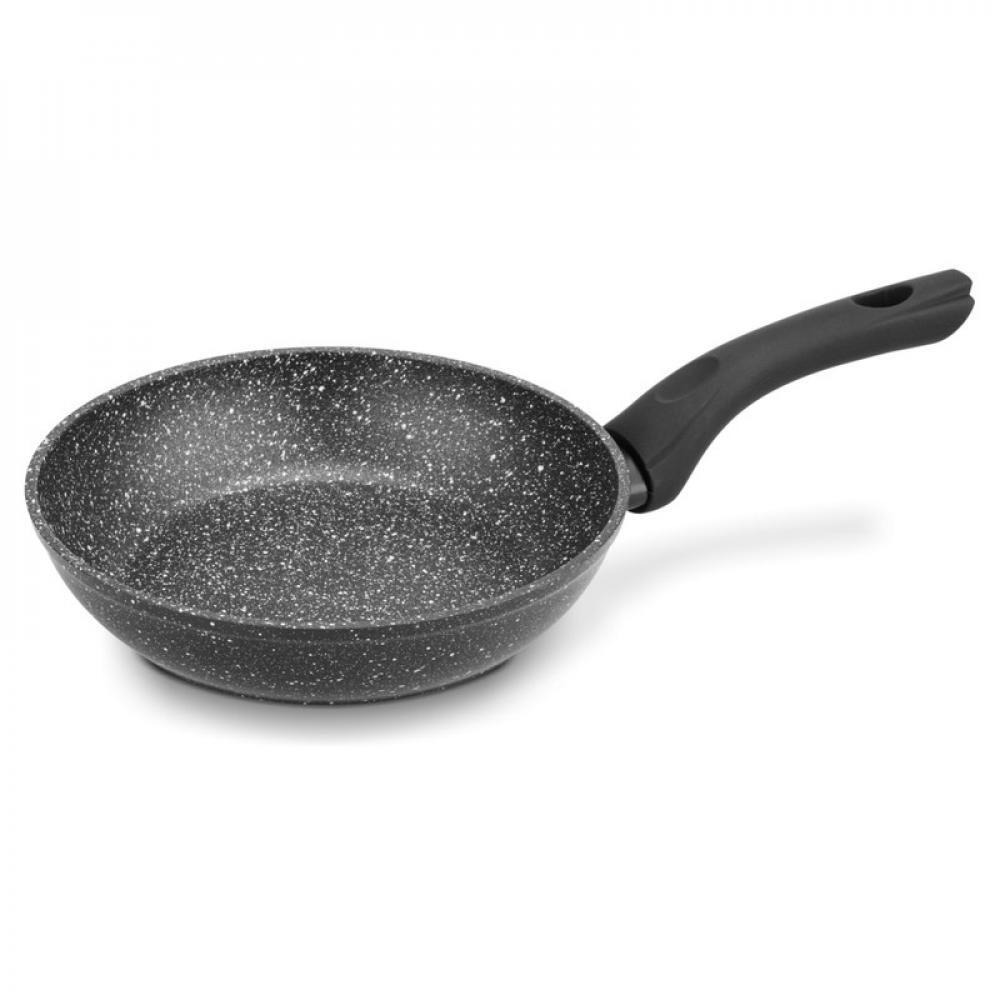 Fissman Frying Pan Aluminium Fiore Series Marble Non Stick Coating With Induction Bottom Black 20x4.5cm - 1
