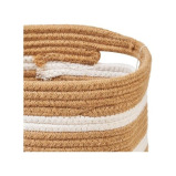 سلة من حبل القنب من هوم سميث، لون أبيض طبيعي، عمق 28 × ارتفاع 28 سم - 3 miniature