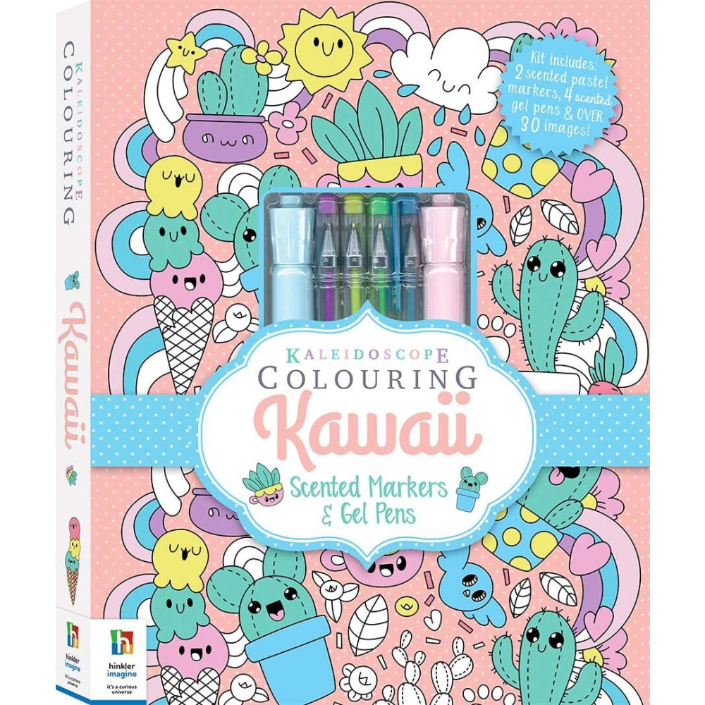 Hinkler Kaleidoscope Colouring: Kawaii - 1