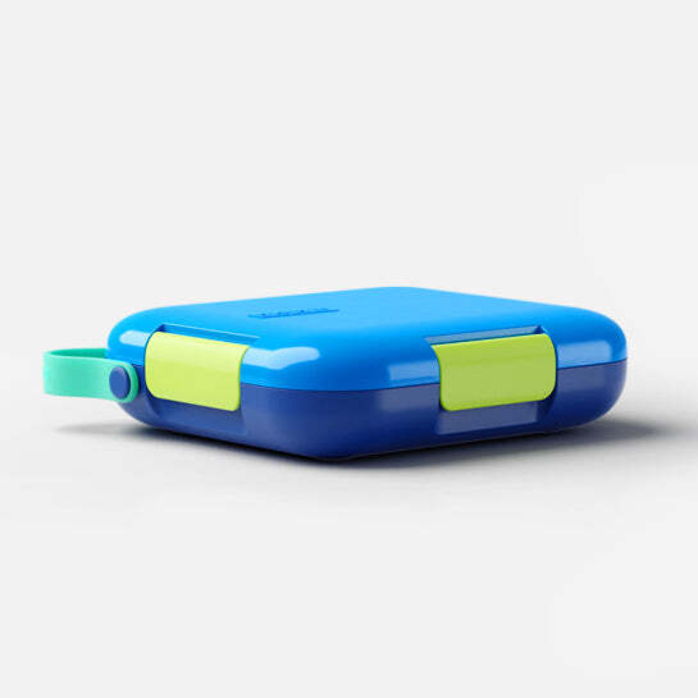 Zoku Neat Bento имеет компактный дизайн, Мягкую Ручку, регулируемые Контейнеры и герметичность, СИНИЙ Цвет - 1