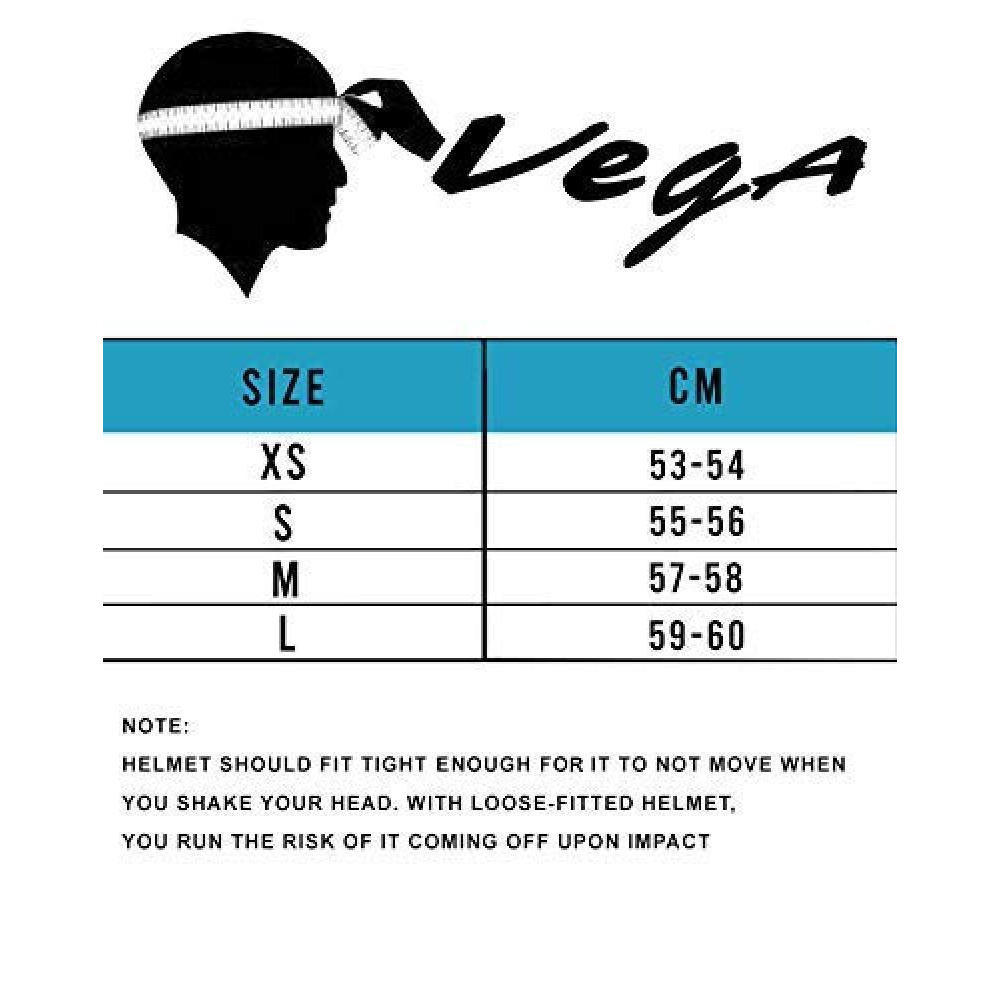Vega Edge ISI Certified Full Face Gloss Finish Helmet for Men and Women with Clear Visor (Black, Size: L) - 5