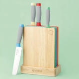 Viners Assure Color Code Knife Block And Board Set - 2 miniature