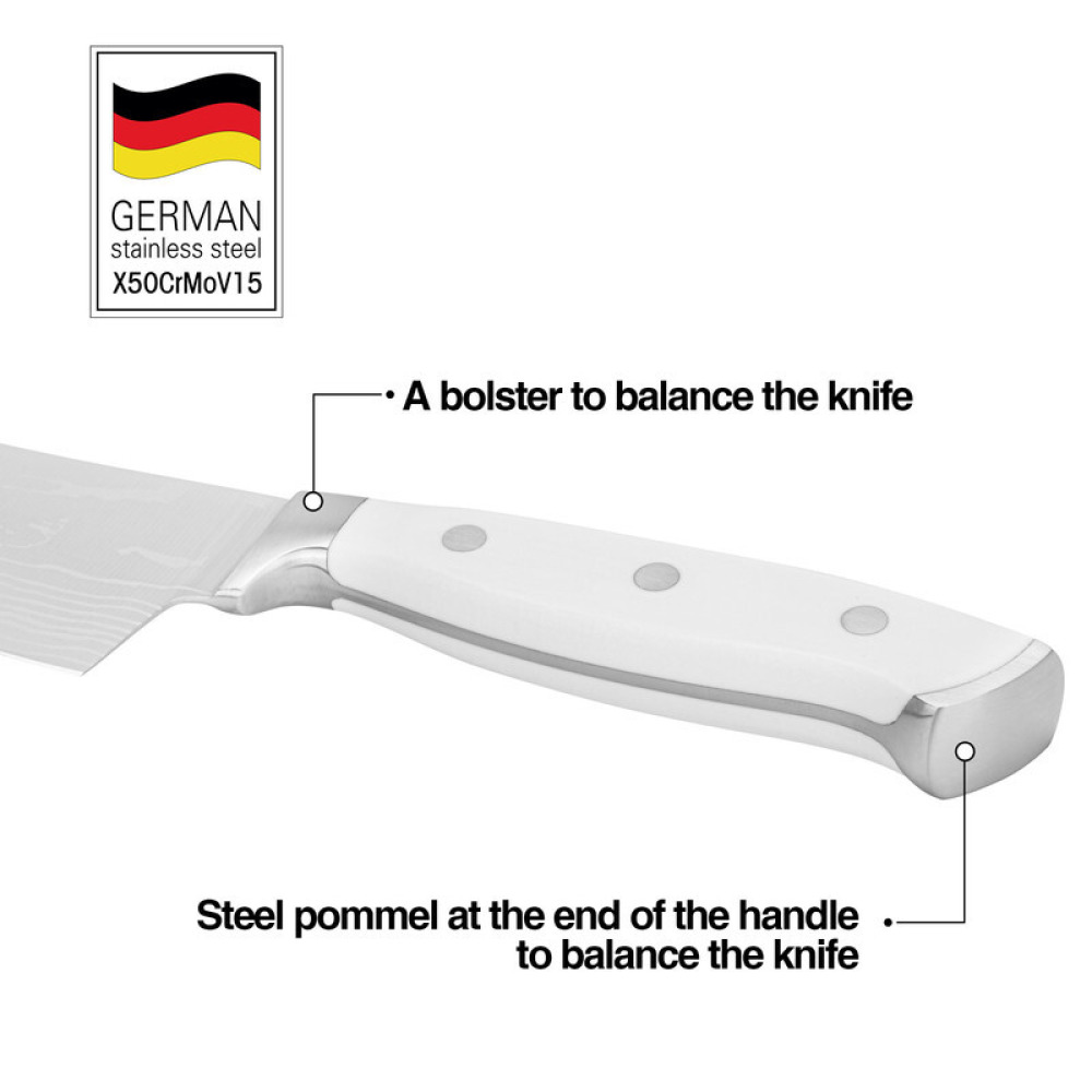 Fissman 6'' Butcher Knife Bonn Stainless Steel - 3