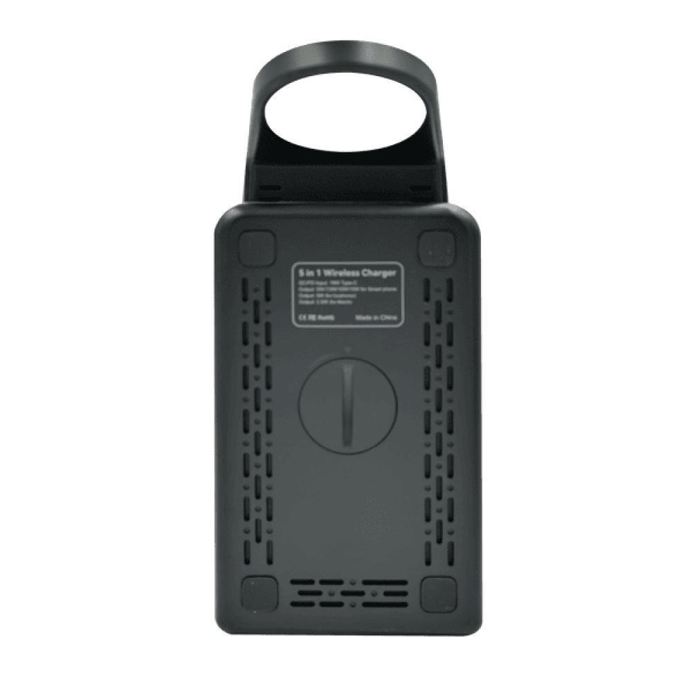 БЕСПРОВОДНОЕ ЗАРЯДНОЕ Устройство Z6 5-в-1 СО СВЕТОДИОДНОЙ ПОДСВЕТКОЙ, 15 Вт, черный - 2