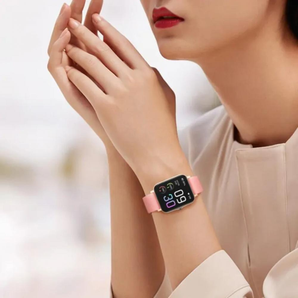 Smart Watch for Men Women 1.69-inch Mega Screen 100 Sports Modes,100+ Watch Faces Heart Rate, Blood Oxygen and Blood Pressure Life Waterproof Level (P - 8