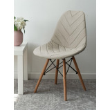 غطاء كرسي Dsw Velor الخلفي من ايمز ، 40 × 46 سم ، بيج ، خياطة 03 - 2 miniature