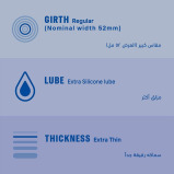Durex / Condoms, Invisible, Extra thin, Extra lubricated, 12 pcs - 2 miniature