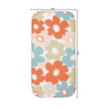 Inter design Idry Kitchen Mat Floral - Mini 18" X 9" Bright  Ivory - 2 miniature