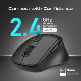 Promate Samit 2.4GHz Ergonomic 2200 DPI Silent Click Wireless Mouse - 3 miniature