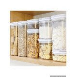 Little Storage White Flip Canister Value Pack 4 Pieces - 3 miniature