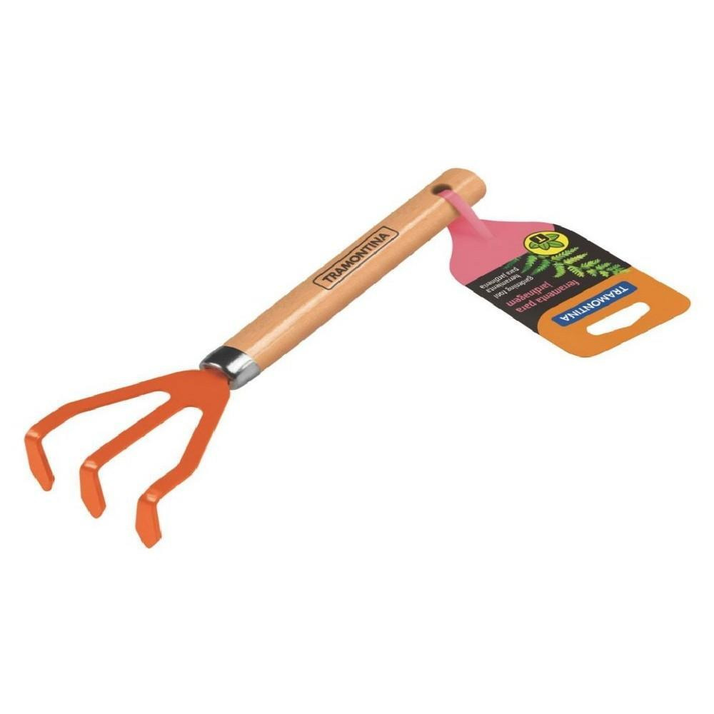 ترامونتينا آلة زراعة بمقبض خشبي 3 أسنان - 1