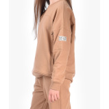 طقم ملابس بناتي مكون من قطعتين، قميص رياضي مريح + بنطلون (9-10 سنوات) - بني - 4 miniature